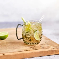 Cosy Moments 6 Verres avec anse Moscow Mule noir/transparent - 50cl