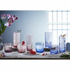 Bormioli 6 Verres long drink America 20S bleus - 37 cl