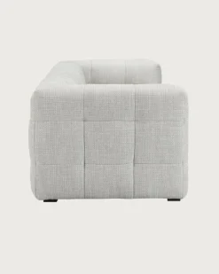 Uniqka Alto - Canapé capitonné 3 places en tissu