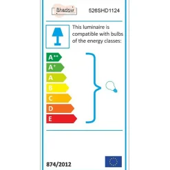 Opviq Applique murale 605 noire - 55x12x55 cm