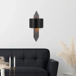 Sheen Applique murale 620 noire - 75x10x22 cm