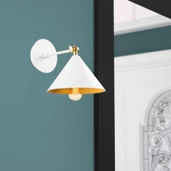 Opviq Applique murale Berceste blanc - 19x26x20cm