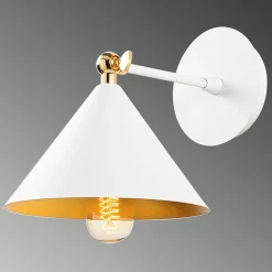 Opviq Applique murale Berceste blanc - 19x26x20cm