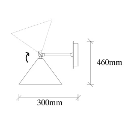 Opviq Applique murale Berceste blanc - 19x26x20cm