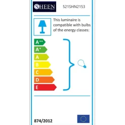 Opviq Applique murale Berceste blanc - 19x26x20cm