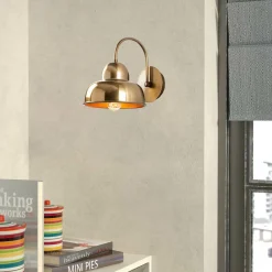 Discount Opviq Applique murale Berceste dorée - 20x27x24 cm