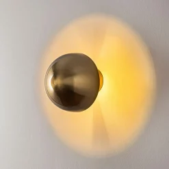 Opviq Applique murale Fungal dorée - D.16 cm