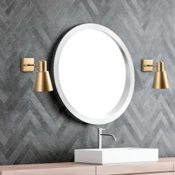 Opviq Applique murale Funnel dorée - 14x24x21 cm