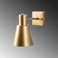 Opviq Applique murale Funnel dorée - 14x24x21 cm