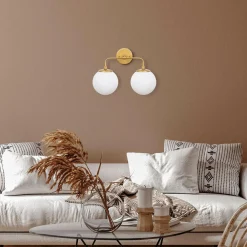 Hot Opviq Applique murale Horn dorée - 91x25x49-129 cm