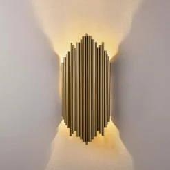 Opviq Applique murale Kara dorée - 18x40 cm