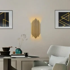 Opviq Applique murale Kara dorée - 18x40 cm