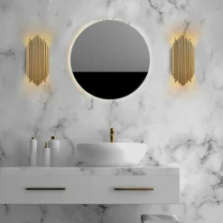 Opviq Applique murale Kara dorée - 18x40 cm