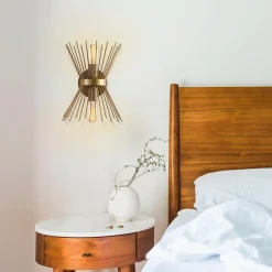 Sheen Applique murale Kirpi dorée - 23x16x33 cm