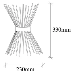 Hot Opviq Applique Murale Kirpi noire - 23x16x33 cm
