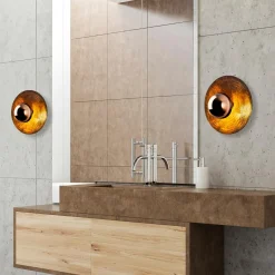 Opviq Applique murale Kurt bronze - D.38x31 cm