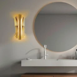 Sheen Applique murale Linea dorée - 17x16x48 cm