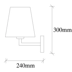 New Opviq Applique murale Profil doré/crème - 18x24x30 cm