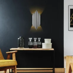 Hot Opviq Applique murale Reis chrome - 18x40x8 cm