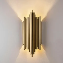 Opviq Applique murale Reis dorée - 18x40x8 cm