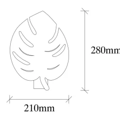 Sheen Applique murale Sivani noire - 21x12x28 cm