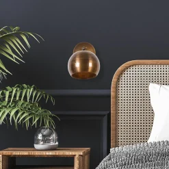 Opviq Applique murale Sivani dorée - 15x28x21 cm