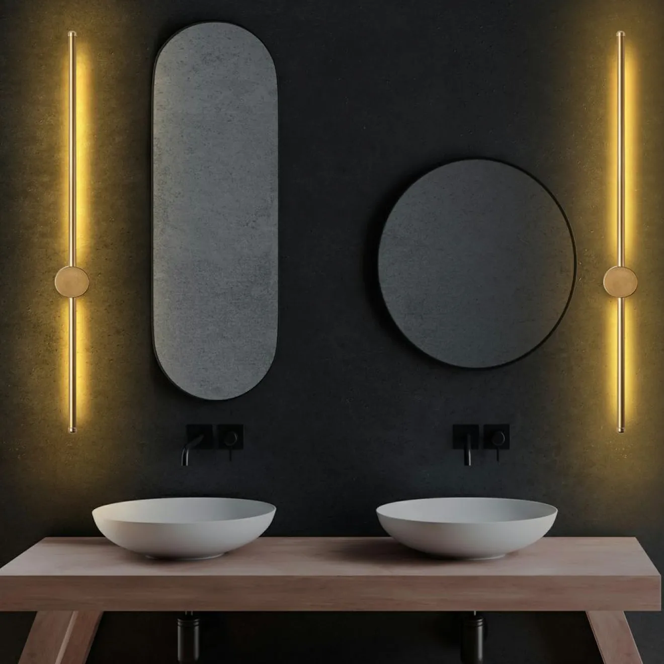 Outlet Opviq Applique murale Sword dorée - 91x10x7 cm