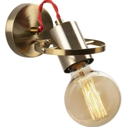 Opviq Applique murale Vaveyla dorée - 12x17x13 cm