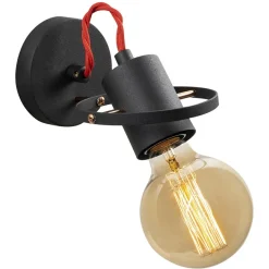 Discount Opviq Applique murale Vaveyla noire - 12x17x13cm