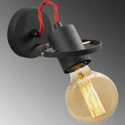 Discount Opviq Applique murale Vaveyla noire - 12x17x13cm