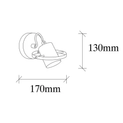 Discount Opviq Applique murale Vaveyla noire - 12x17x13cm