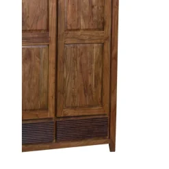 Bois & Chiffons Armoire Lisboa ii Marron - 120x58x200 cm