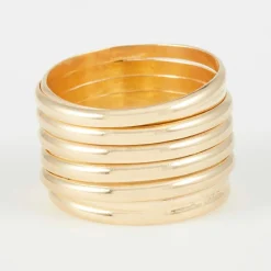 Clearance By Rafaella Bague Chara en Argent doré