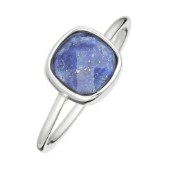 New Moonstone Bague Ella Lapis Lazuli en laiton