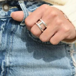 Femme By Rafaella Bague Gustave en Argent