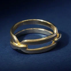 Best By Rafaella Bague Hydor en Argent doré