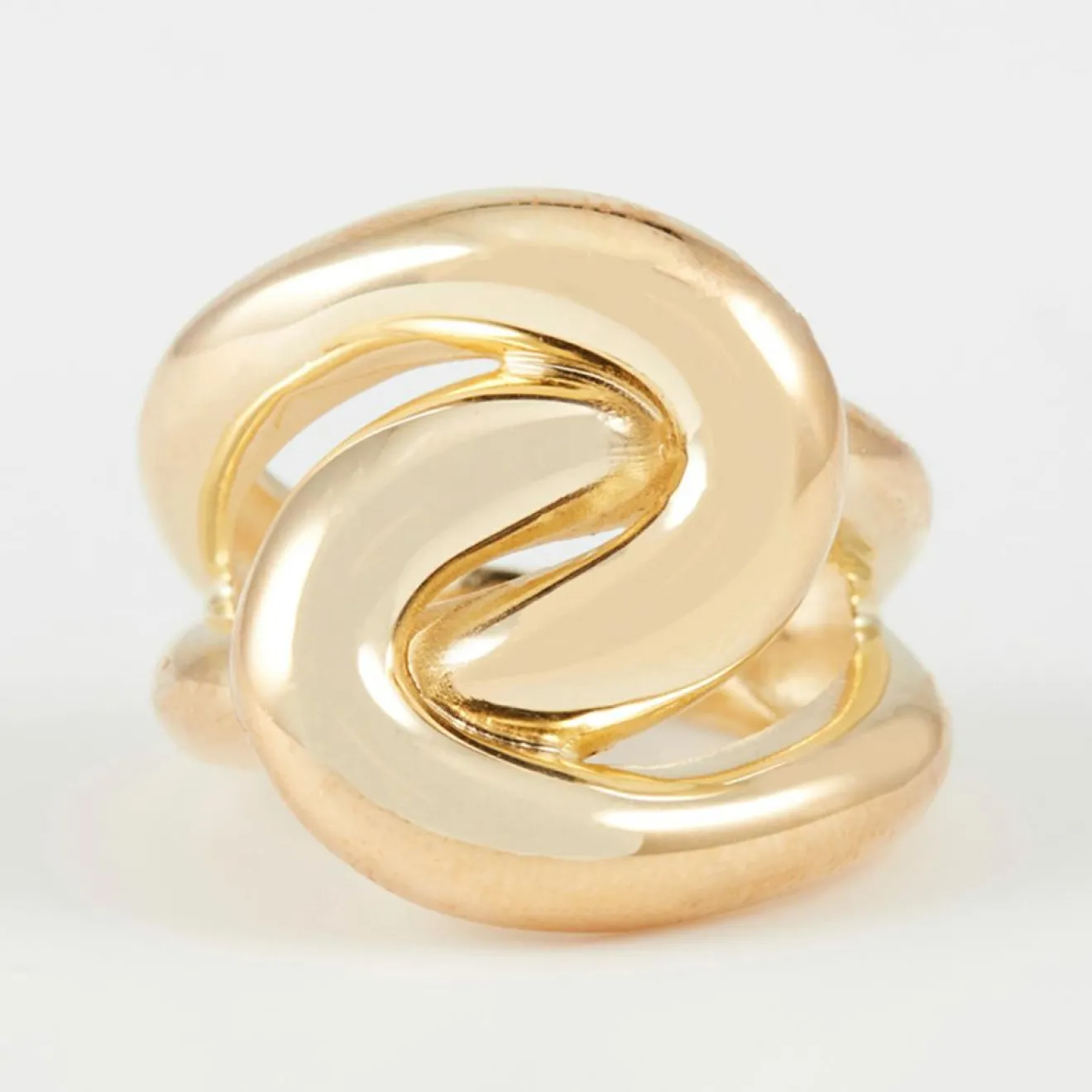 Online By Rafaella Bague Maïa en Argent doré