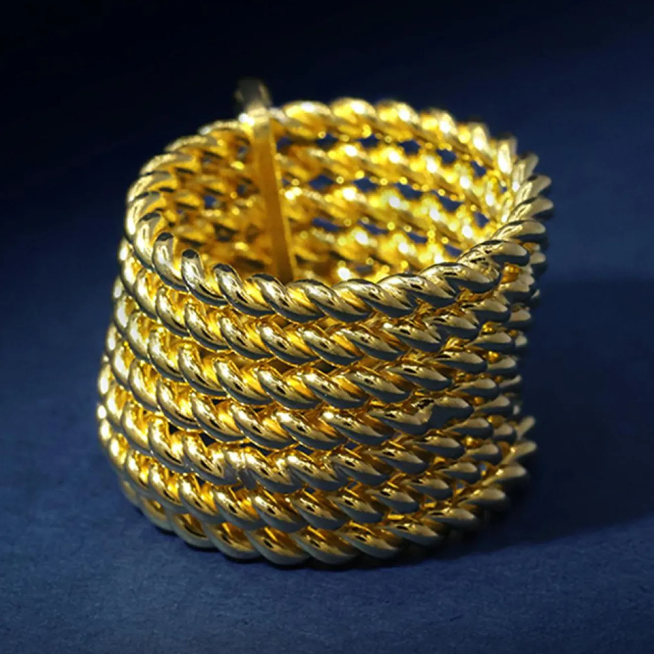 Femme By Rafaella Bague Misam en Argent doré