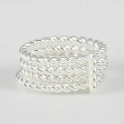 New By Rafaella Bague Mismar en Argent