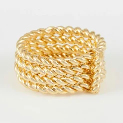 Sale By Rafaella Bague Mismar en Argent doré