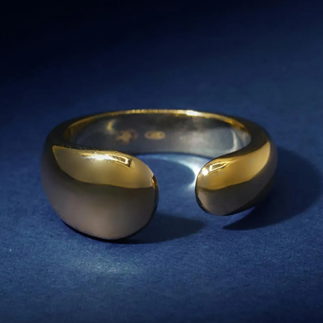 Femme By Rafaella Bague Nuccia en Argent doré