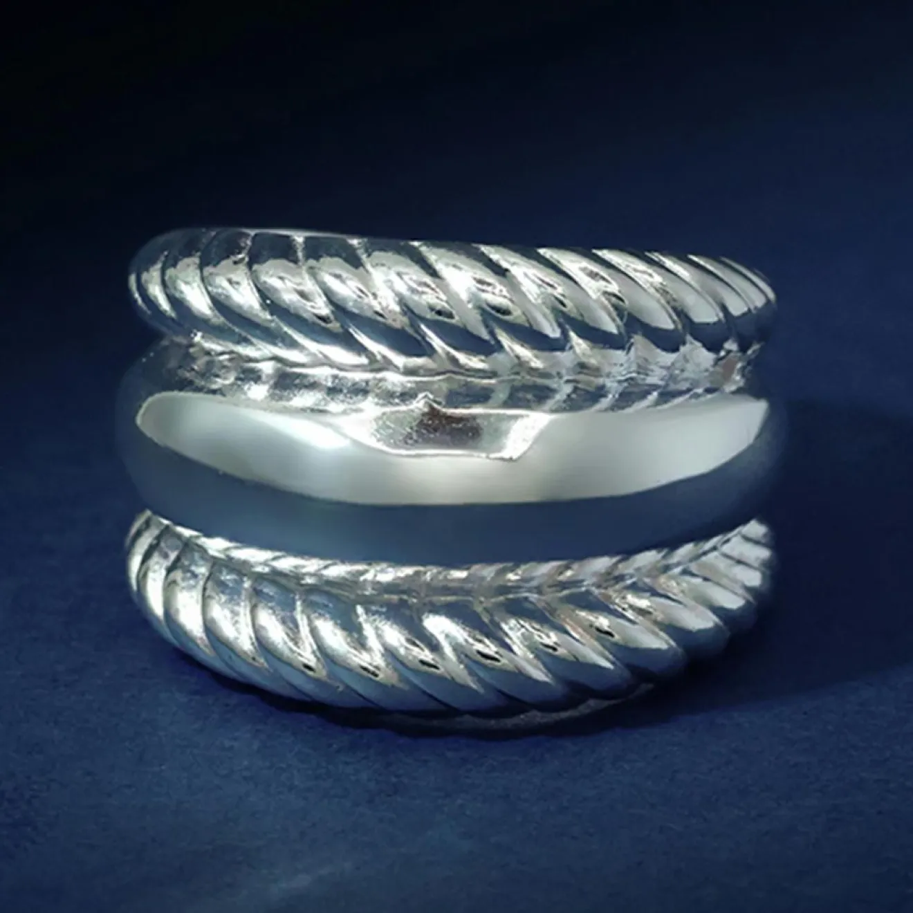 Femme By Rafaella Bague Pyroli en Argent