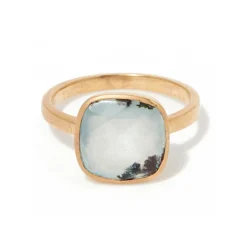 Online Moonstone Bague Sia Calcédoine en laiton doré