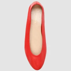 Outlet Cosmoparis Ballerines en Cuir Vixa corail