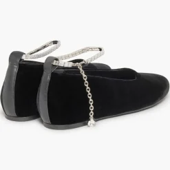 Discount Sonia Rykiel Ballerines en Velour Beaune noires