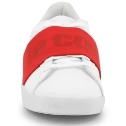 Femme Le Coq Sportif Baskets Agate Big Logo blanc/rouge