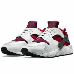Outlet Nike Baskets Air Huarache Run blanc/rouge