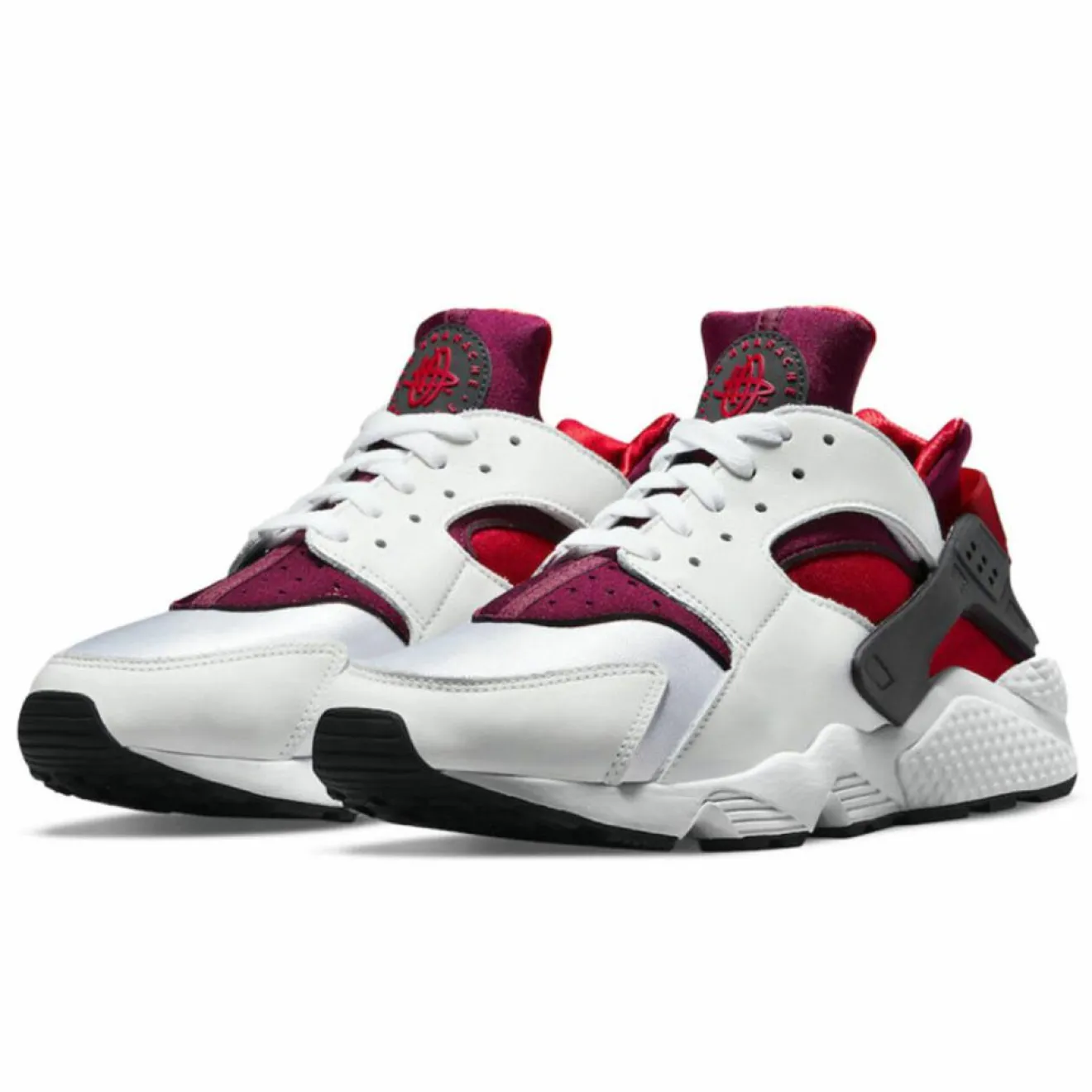 Outlet Nike Baskets Air Huarache Run blanc/rouge
