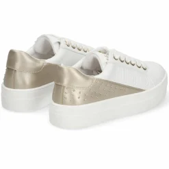 Enfant Liu-Jo Baskets Alicia blanc/doré