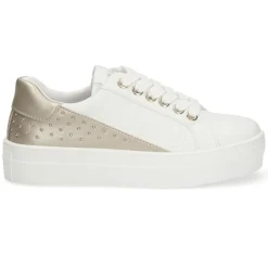 Enfant Liu-Jo Baskets Alicia blanc/doré